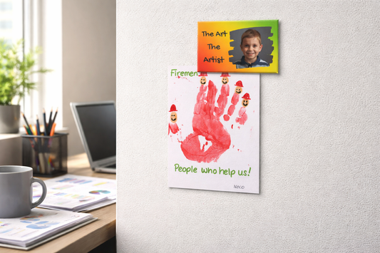 The Art and The Artist Fridge Magnet