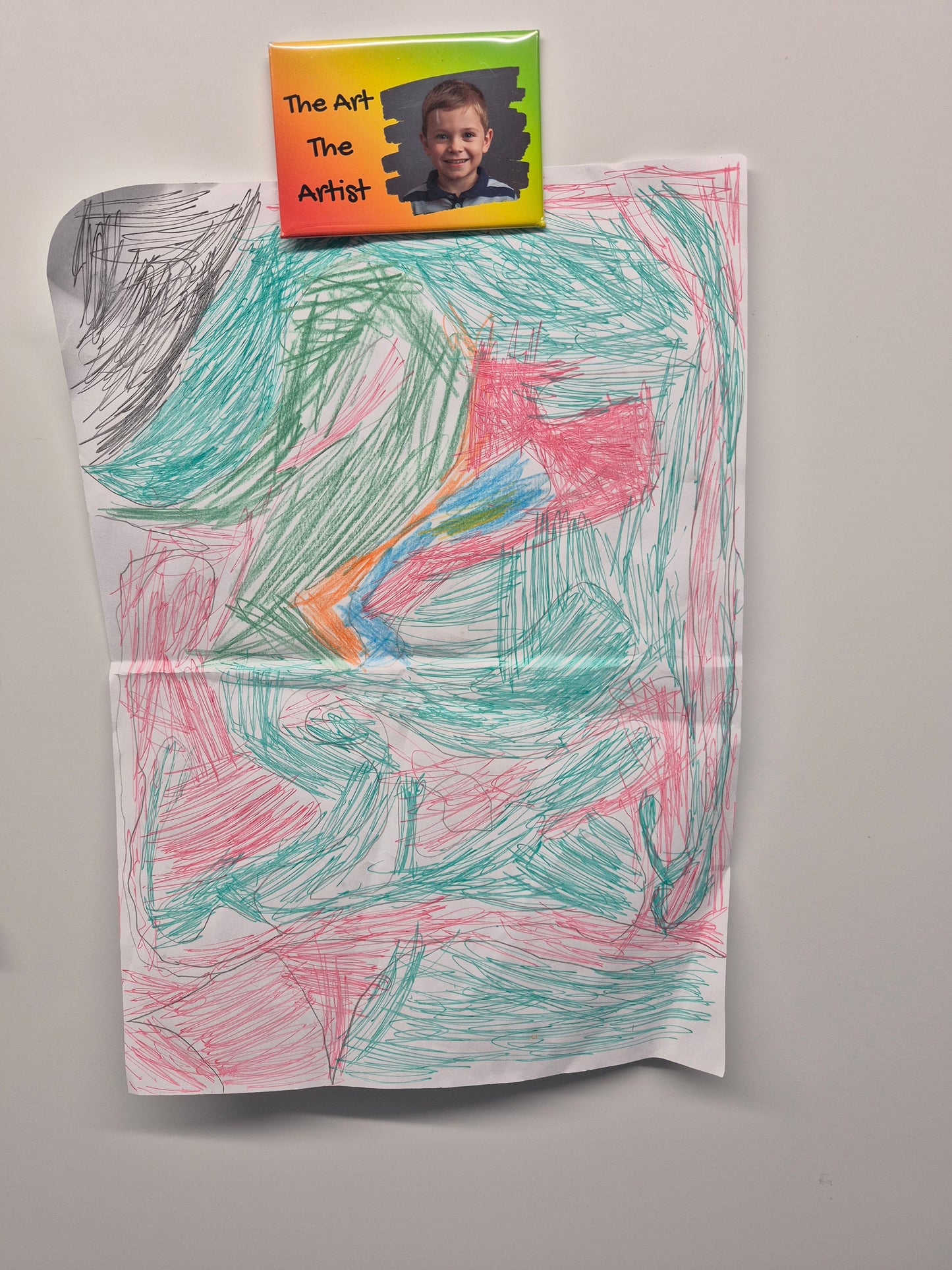 The Art and The Artist Fridge Magnet