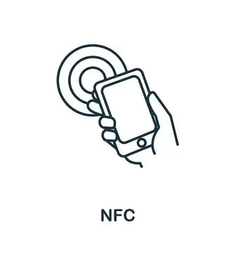 NFC tag line drawing