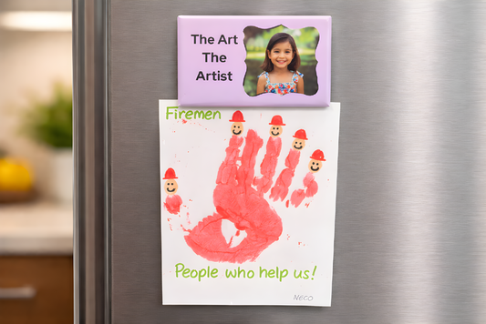 The Art and The Artist Fridge Magnet