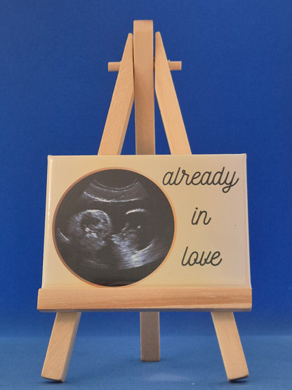 magnet showing scan photo with text already in love