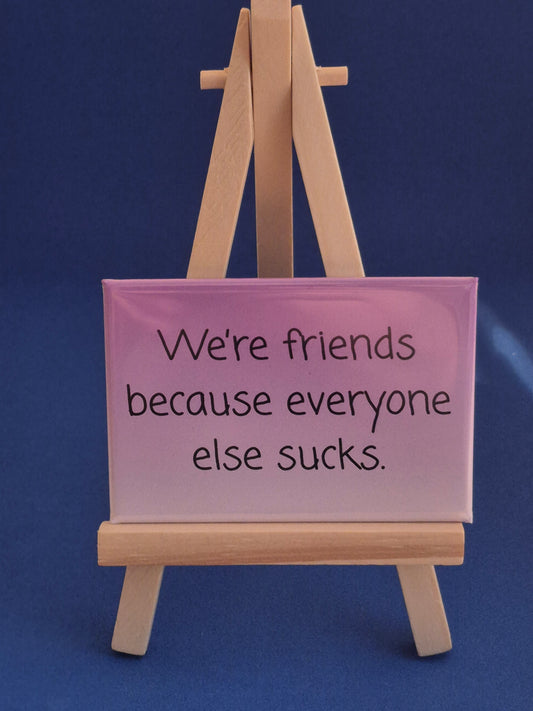 We are friends because...