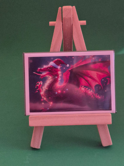 Red Dragon Christmas Magnet 3