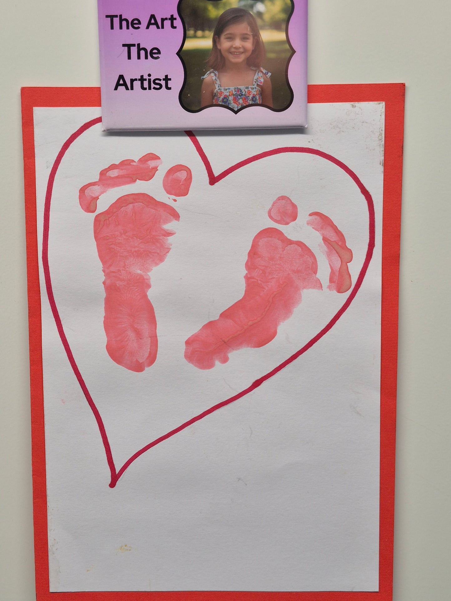 The Art and The Artist Fridge Magnet