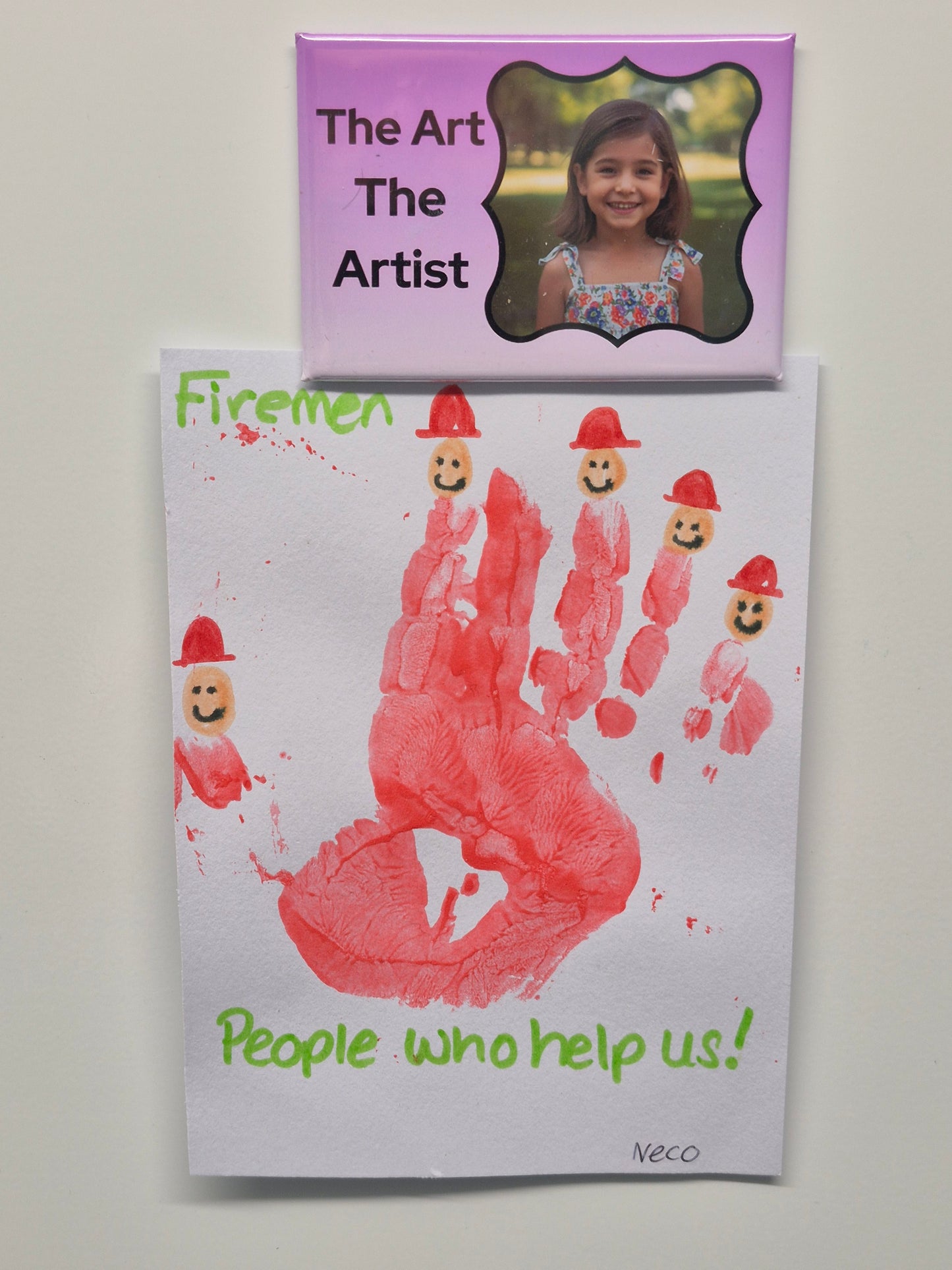 The Art and The Artist Fridge Magnet