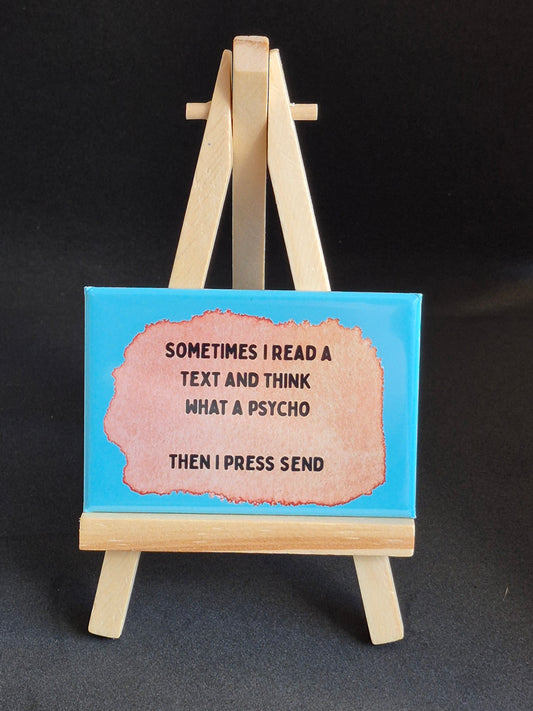 Sometimes I read a text...